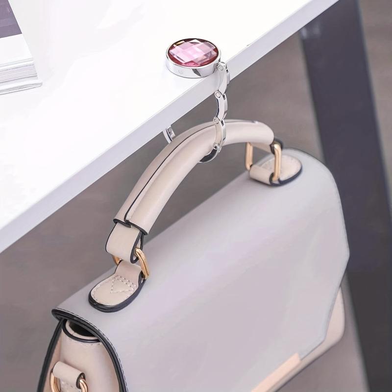 Bag Holder Handbag Hanger Folding Hook Holder Portable Key Ring Rack