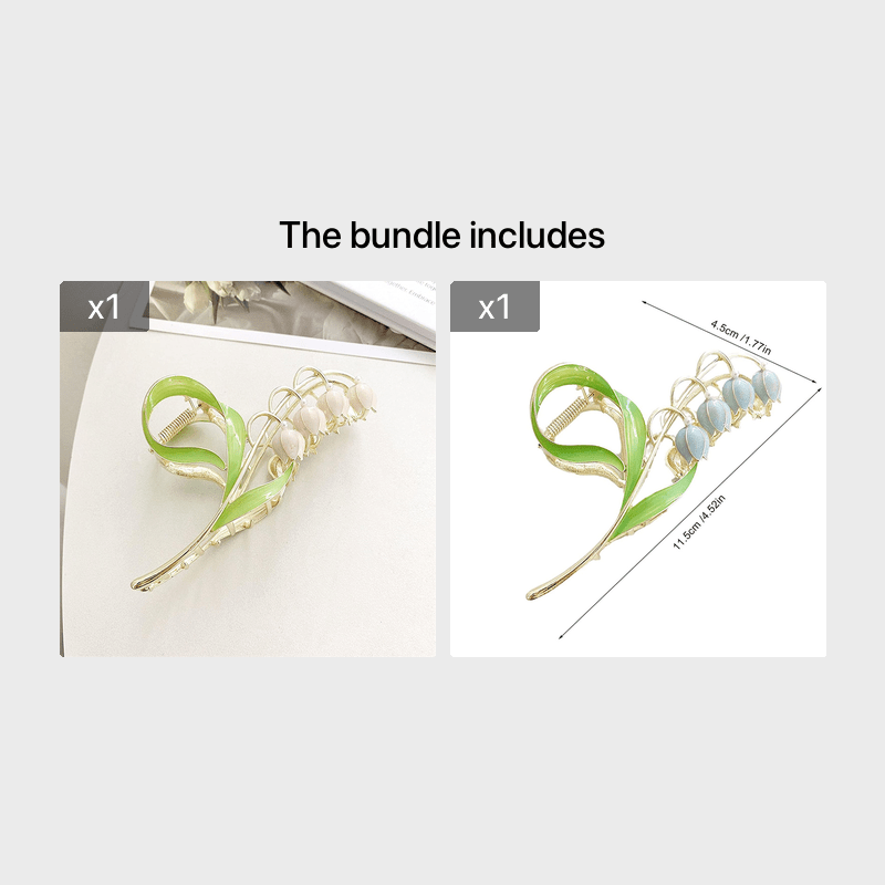 Lily Flower Hair Claw Clips Large Metal Hair Clip