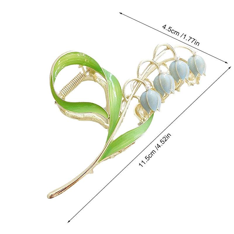 Lily Flower Hair Claw Clips Large Metal Hair Clip
