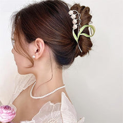 Lily Flower Hair Claw Clips Large Metal Hair Clip