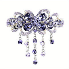 Floral Crystal Tassel Hair Clip Hair Accessories For Women