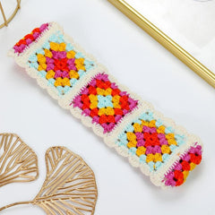 Boho Crochet Elastic Headband Vintage Hair Accessories For Women Girls