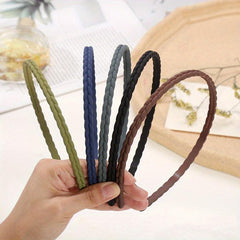 10pcs Thin Plastic Headbands for Girls and Women