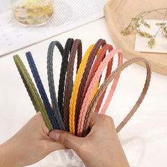 10pcs Thin Plastic Headbands for Girls and Women