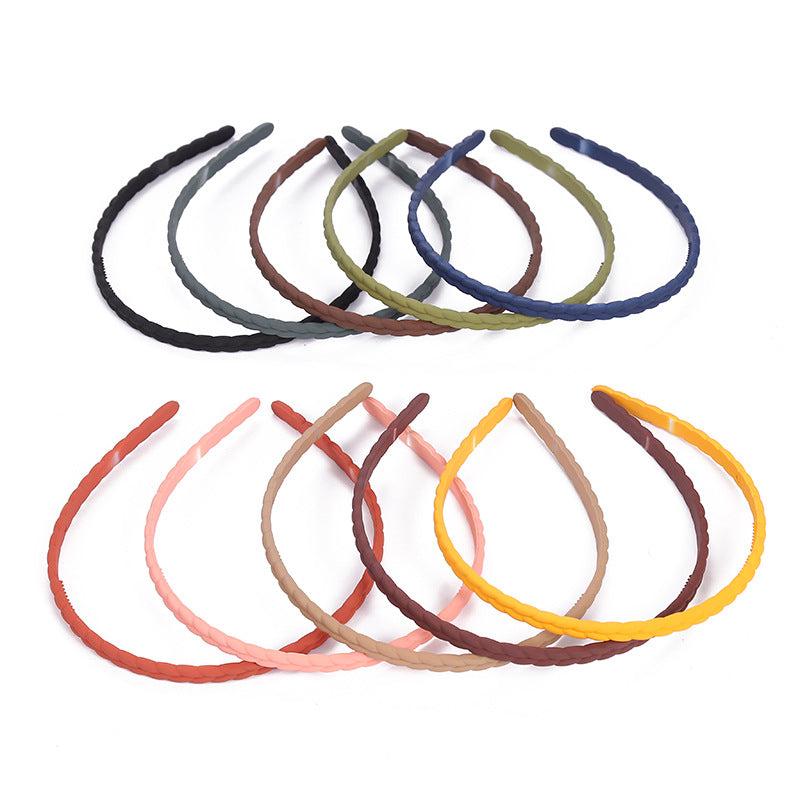 10pcs Thin Plastic Headbands for Girls and Women