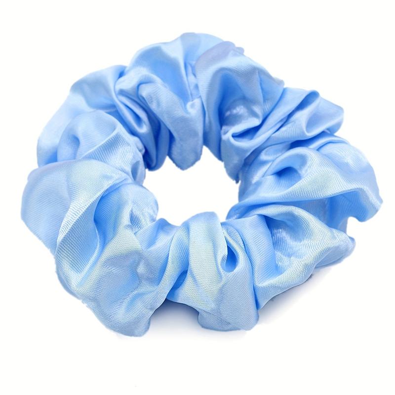 40pcs Y2K Colorful Scrunchies Hair Tie Solid Hair Rope Silky Hair Ring Ponytail