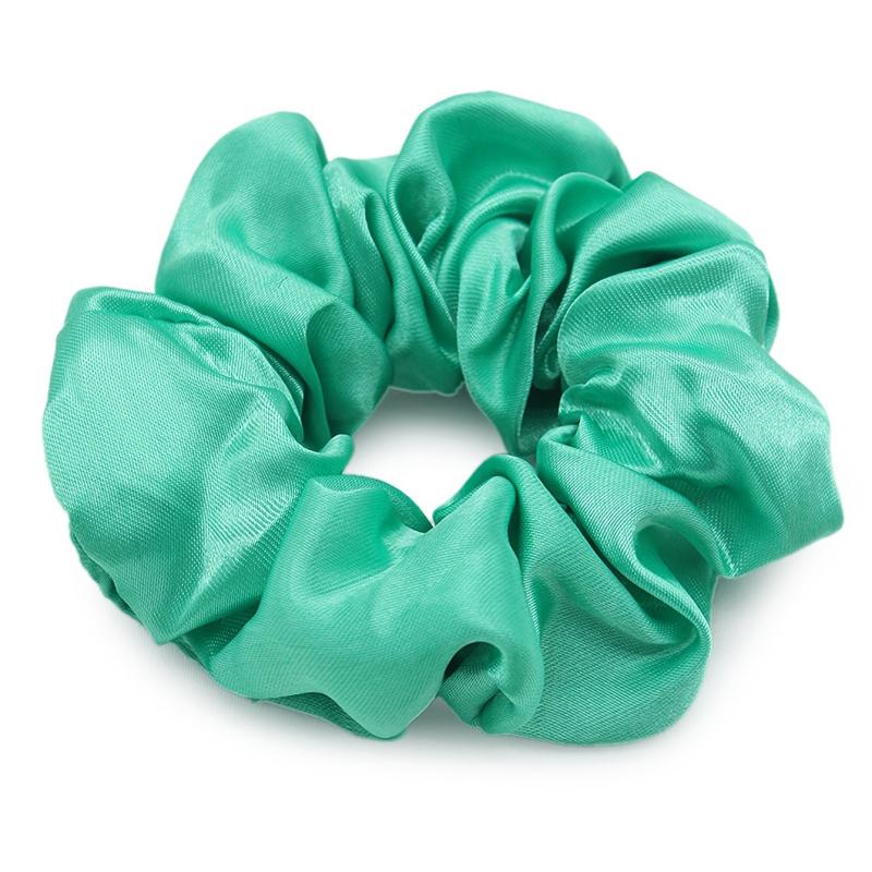 40pcs Y2K Colorful Scrunchies Hair Tie Solid Hair Rope Silky Hair Ring Ponytail