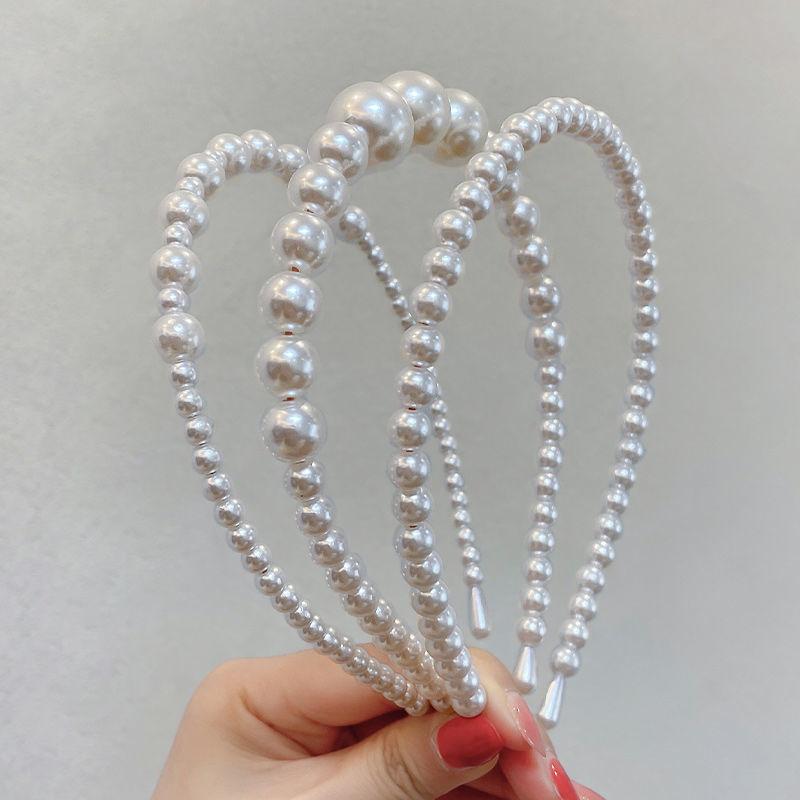 3pcs Faux Pearl Hairbands Bridal Hair Hoop Wedding Hair Accessories
