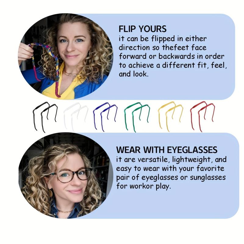 Curly Headband Thick Hair Band Square Shape Head Hoop Women's Hair Accessories