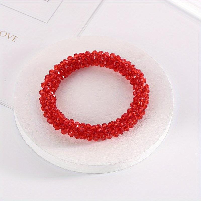 Crystal Hair Rope Ponytail Holder Hair Accessories