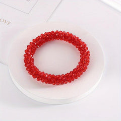 Crystal Hair Rope Ponytail Holder Hair Accessories