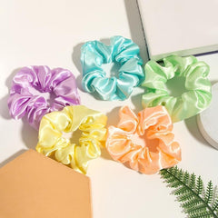 Colorful Scrunchies Hair Tie Elastics Soft Hair Bands