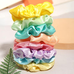 Colorful Scrunchies Hair Tie Elastics Soft Hair Bands