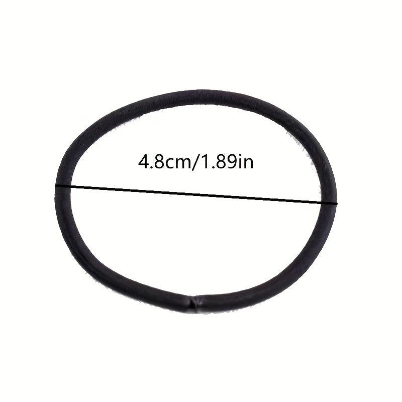 50pcs Solid Minimalist Scrunchie Elastic Hair Tie Non Slip Ponytail Holder