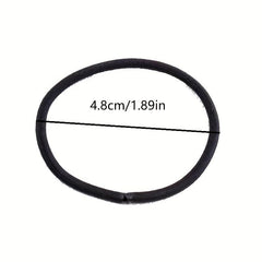 50pcs Solid Minimalist Scrunchie Elastic Hair Tie Non Slip Ponytail Holder