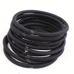 50pcs Solid Minimalist Scrunchie Elastic Hair Tie Non Slip Ponytail Holder