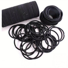 50pcs Solid Minimalist Scrunchie Elastic Hair Tie Non Slip Ponytail Holder
