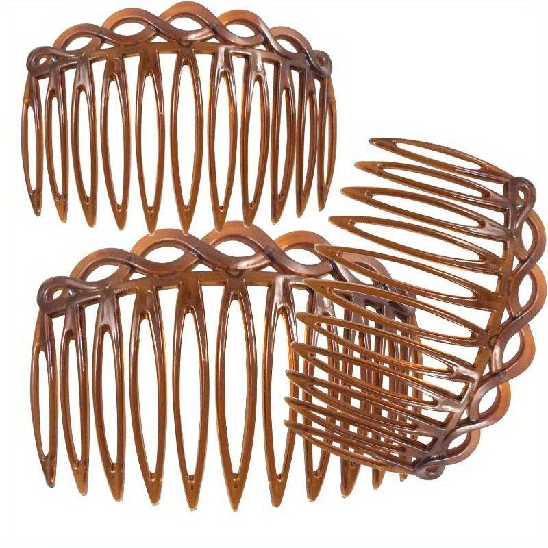 Vintage Hair Side Clips Plastic Hair Comb For Women Hairpin