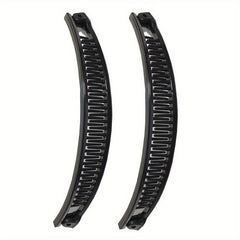2pcs Wave Hair Clip Combs Solid Hair Accessories
