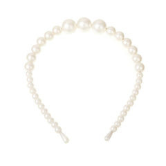4PCS Faux Pearl Headbands for Women Rhinestones Hair Hoop Wedding Accessorie