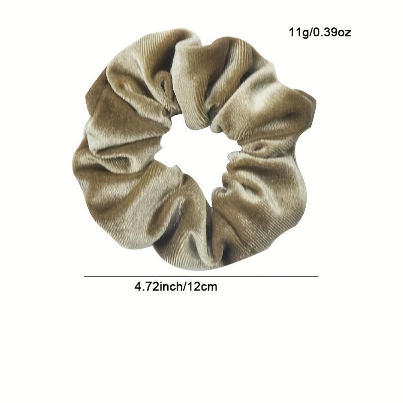 6PCS Velvet Hair Scrunchies Elastic Bands Hair Accessories