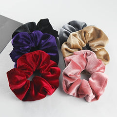 6PCS Velvet Hair Scrunchies Elastic Bands Hair Accessories
