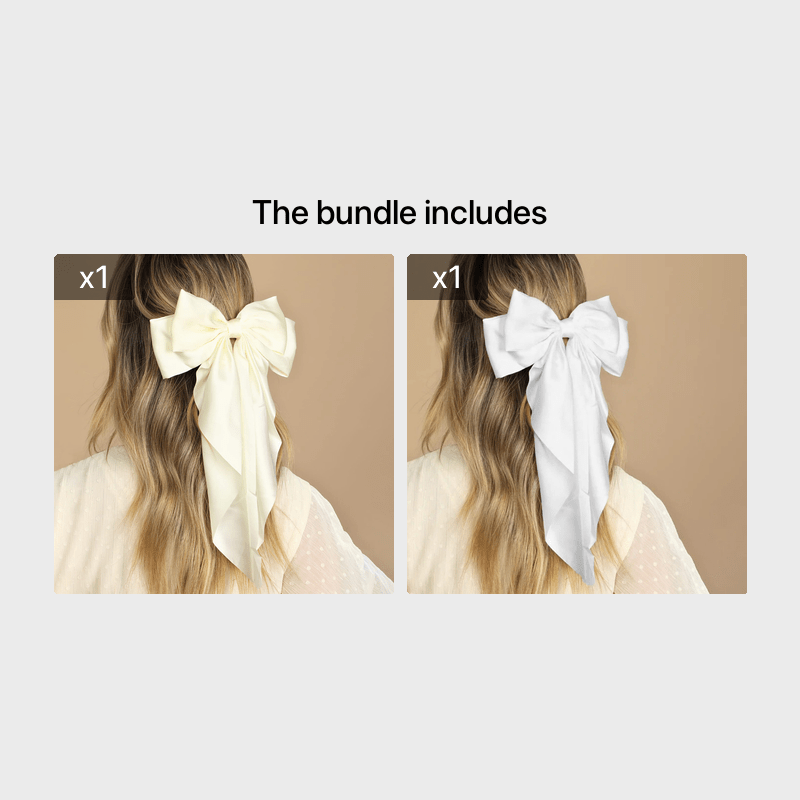Solid Large Hair Bows For Women Ribbon Big Bows Bachelorette Party Gift