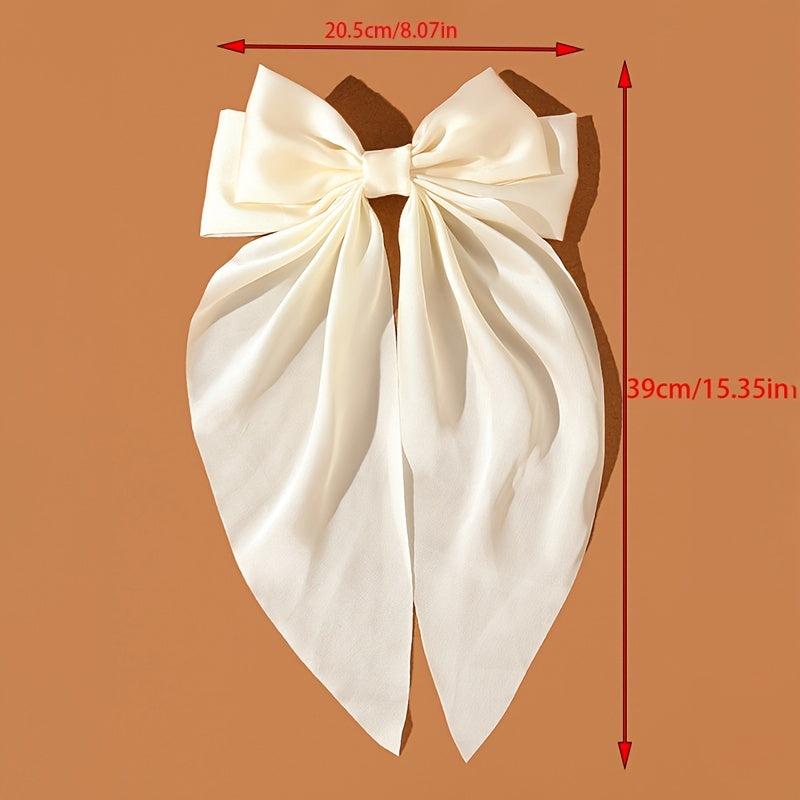 Solid Large Hair Bows For Women Ribbon Big Bows Bachelorette Party Gift