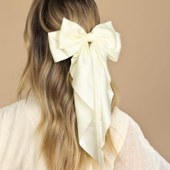 Solid Large Hair Bows For Women Ribbon Big Bows Bachelorette Party Gift