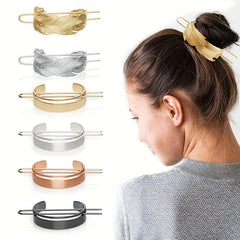 Metal Feather Hairpin Classic Hairpin Female Headwear Hair Accessories