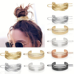 Metal Feather Hairpin Classic Hairpin Female Headwear Hair Accessories