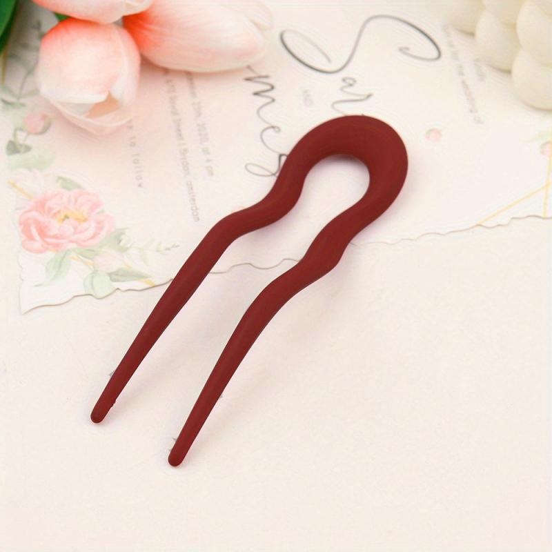 Matte Hair Pin Bun Holder Minimalist Non Slip Styling Accessory