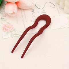 Matte Hair Pin Bun Holder Minimalist Non Slip Styling Accessory