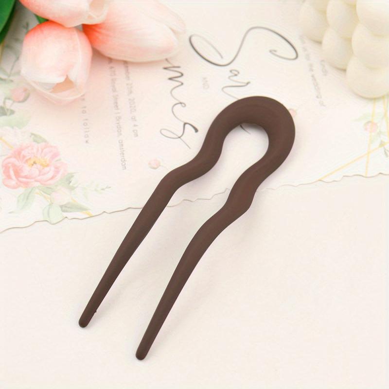 Matte Hair Pin Bun Holder Minimalist Non Slip Styling Accessory