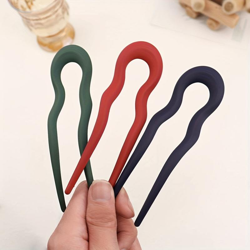 Matte Hair Pin Bun Holder Minimalist Non Slip Styling Accessory