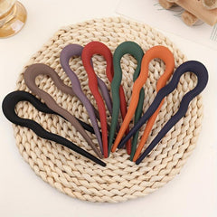 Matte Hair Pin Bun Holder Minimalist Non Slip Styling Accessory