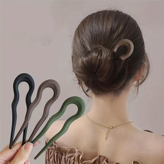 Matte Hair Pin Bun Holder Minimalist Non Slip Styling Accessory