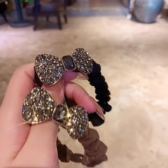 Rhinestone Hair Tie Elastic Bands Girl Hair Accessories Headwear