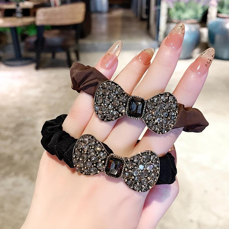 Rhinestone Hair Tie Elastic Bands Girl Hair Accessories Headwear