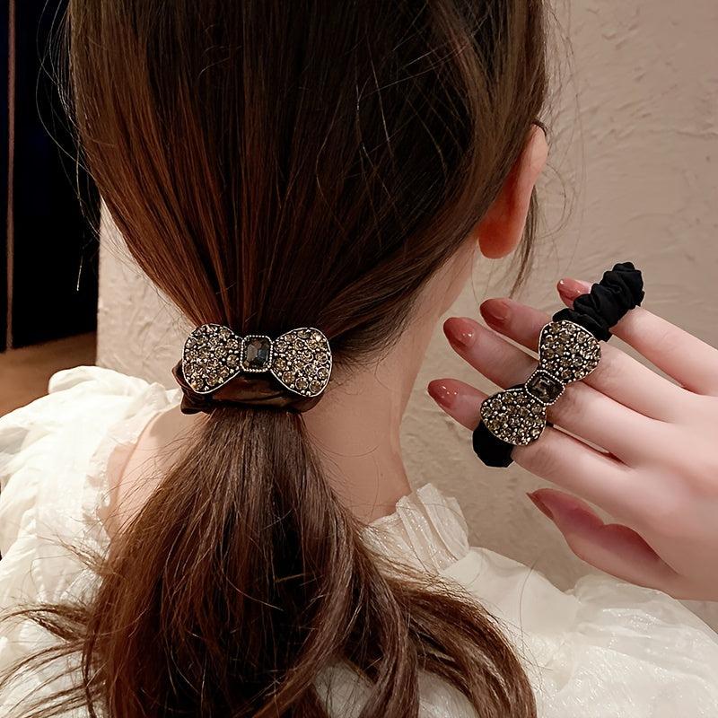 Rhinestone Hair Tie Elastic Bands Girl Hair Accessories Headwear