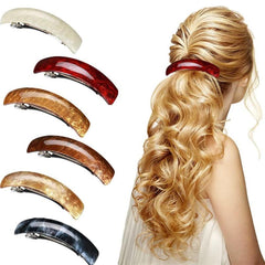6pcs Water Pattern Hair Clip Barrette Hairpin Ponytail Holder Headwear