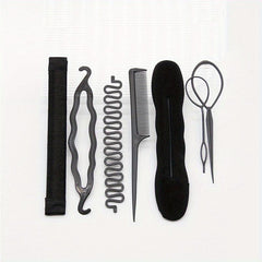 Hair Styling Accessories Kit Set Bun Maker Braid Tool DIY Hair Styles