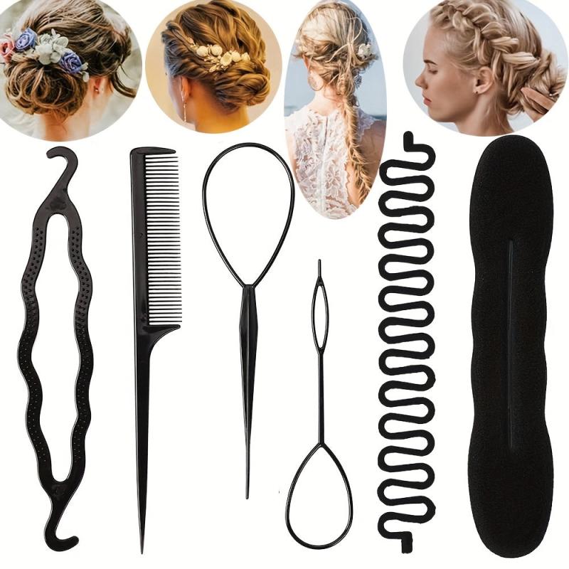 Hair Styling Accessories Kit Set Bun Maker Braid Tool DIY Hair Styles