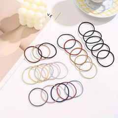 Solid Hair Tie Elastic Ponytail Holder Hair Accessories for Women Girls