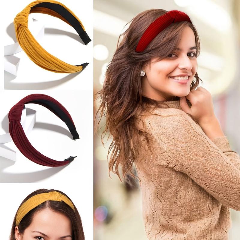 Knotted Headbands For Women Non Slip Turban Head Band Hair Accessories