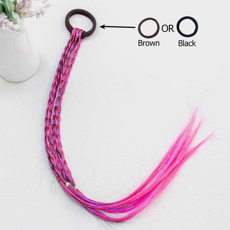 Braided Hair Head Gradient Rubber Band Hair Tie Girl Tied Hair