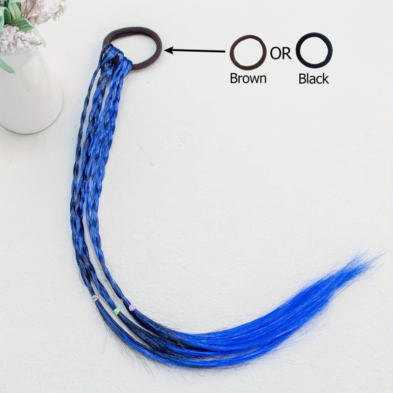 Braided Hair Head Gradient Rubber Band Hair Tie Girl Tied Hair