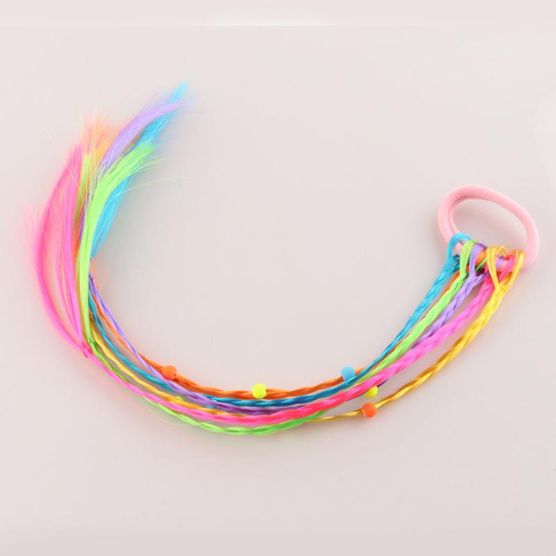 Braided Hair Head Gradient Rubber Band Hair Tie Girl Tied Hair