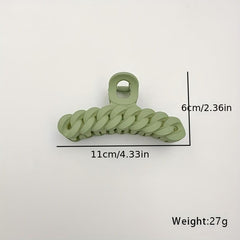 Matte Hair Claw Clip Acrylic Twist Banana Clip Hair Decoration