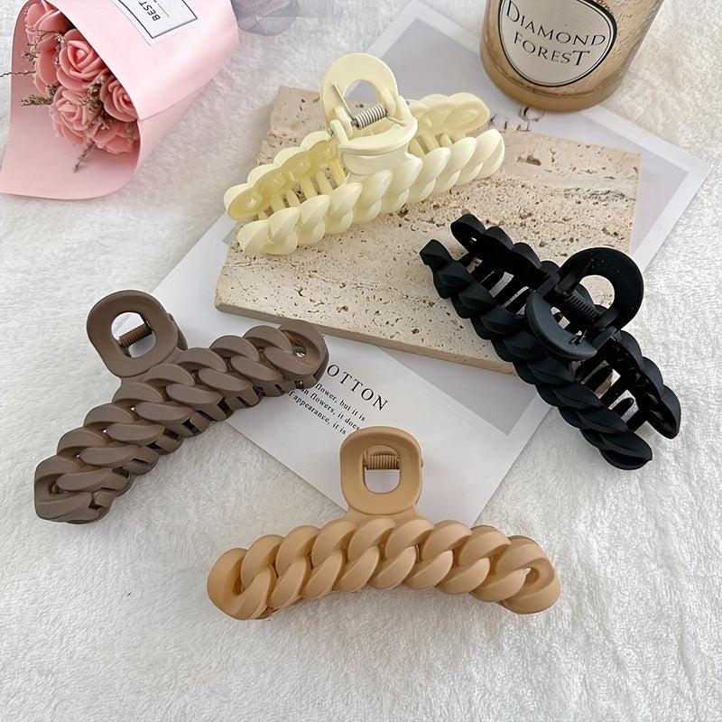 Matte Hair Claw Clip Acrylic Twist Banana Clip Hair Decoration